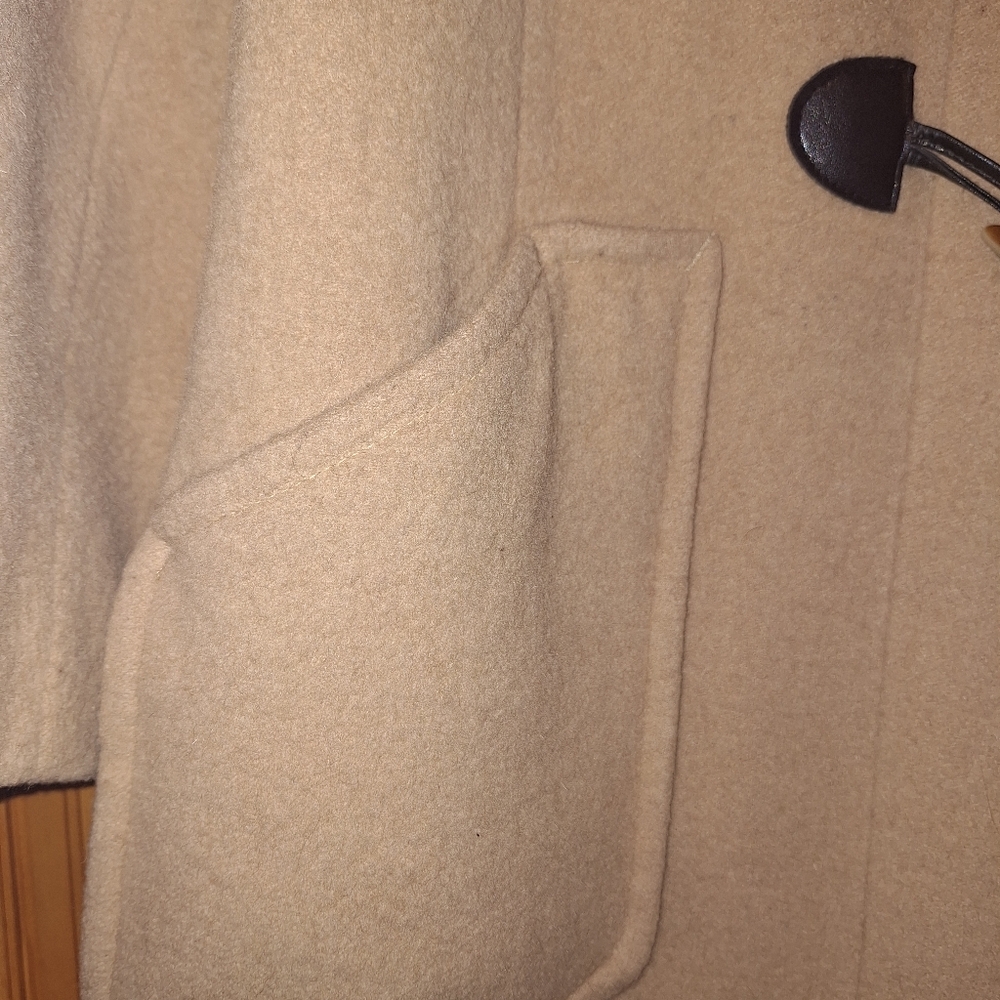 Women's Tan Toggle Coat - Picture 13 of 14
